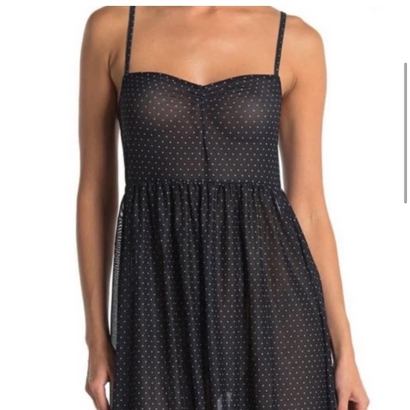 Free People Intimately Madeline Slip Dress in Black Combo - Picture 2 of 8